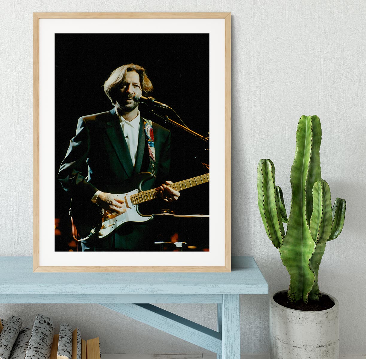 Eric Clapton on stage Framed Print - Canvas Art Rocks - 3