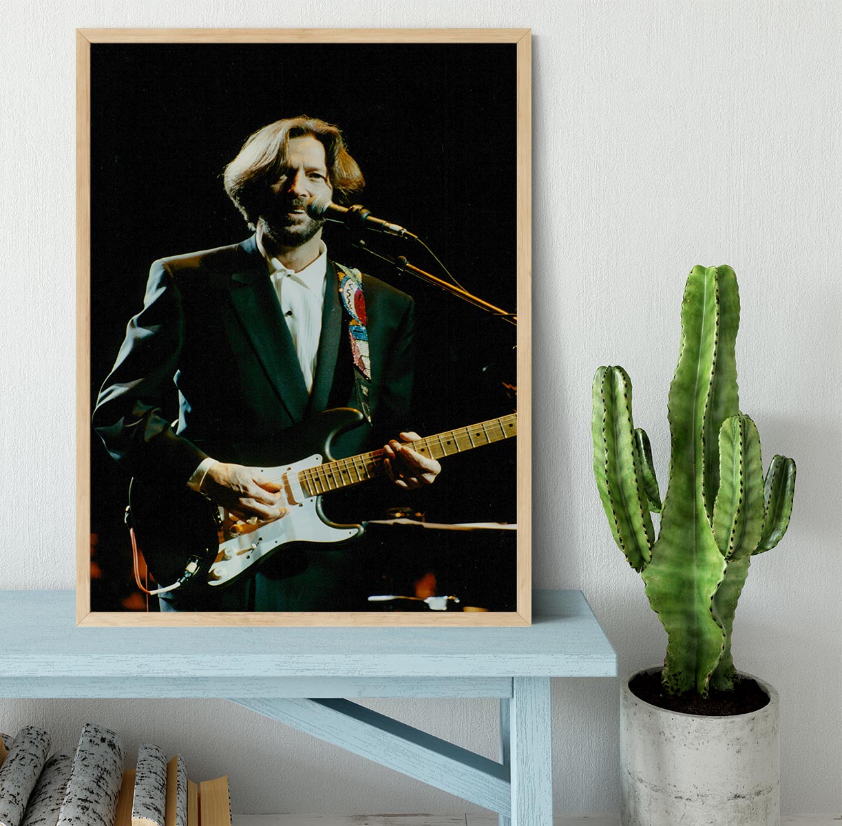 Eric Clapton on stage Framed Print - Canvas Art Rocks - 4