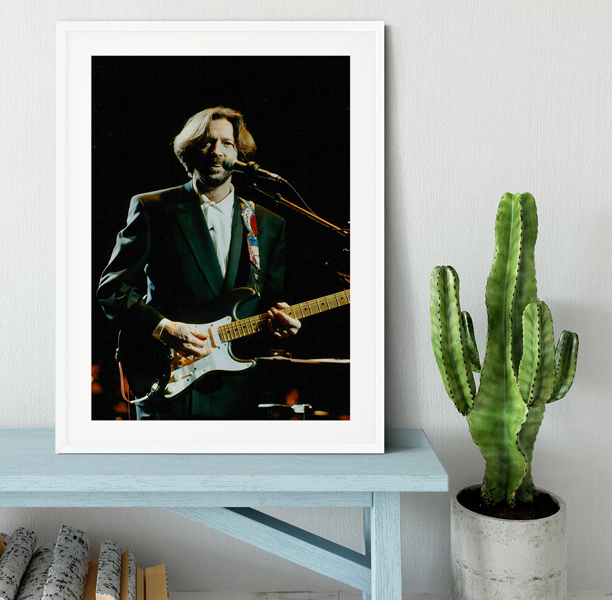 Eric Clapton on stage Framed Print - Canvas Art Rocks - 5