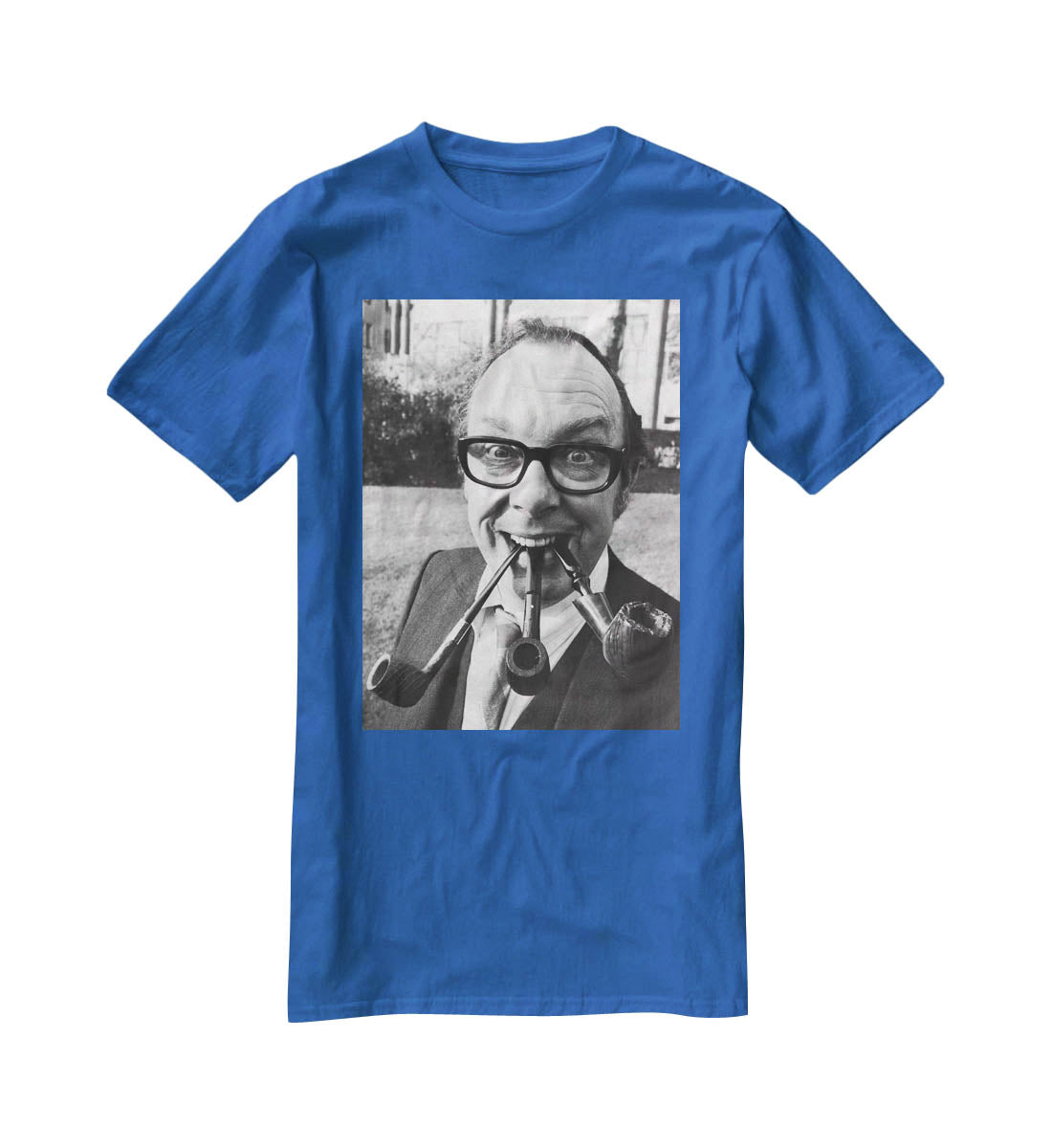 Eric Morecambe with three pipes in his mouth T-Shirt - Canvas Art Rocks - 2