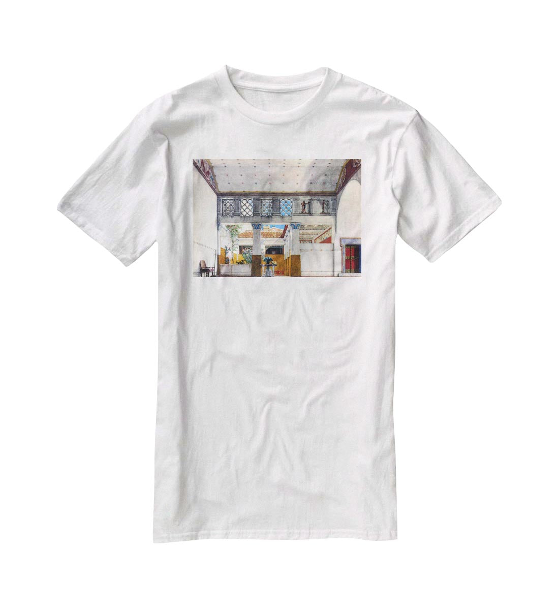 Establishment of Caius Martius house by Alma Tadema T-Shirt - Canvas Art Rocks - 5