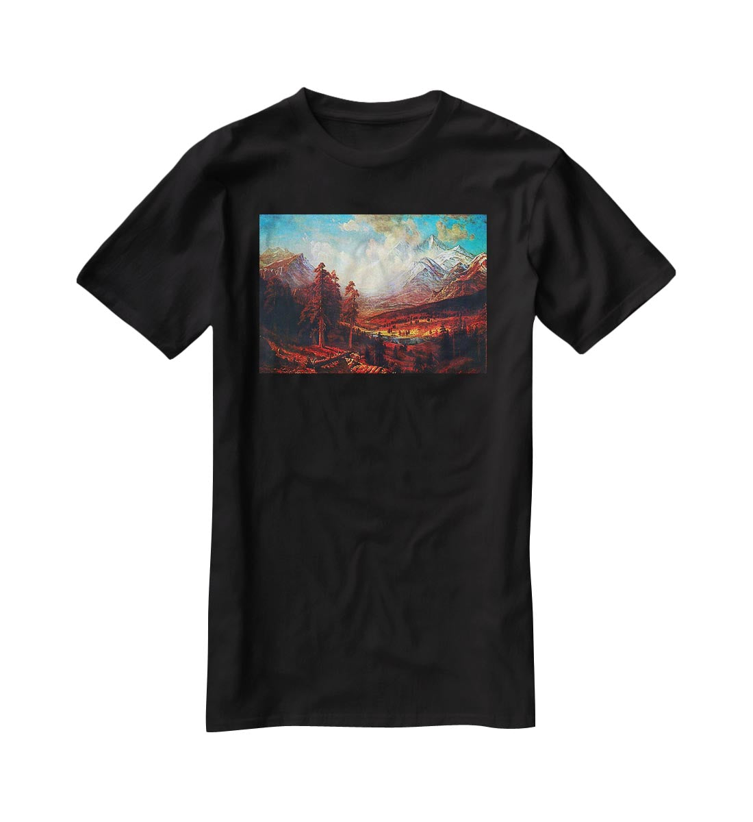 Estes Park by Bierstadt T-Shirt - Canvas Art Rocks - 1