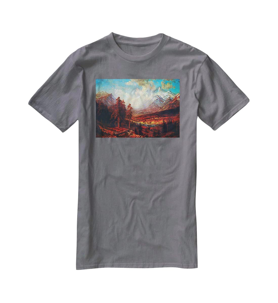 Estes Park by Bierstadt T-Shirt - Canvas Art Rocks - 3