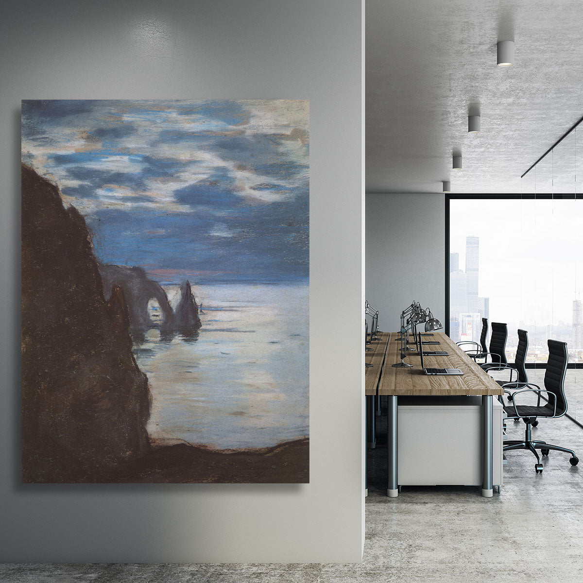 Etretat by Monet Canvas Print or Poster - Canvas Art Rocks - 3