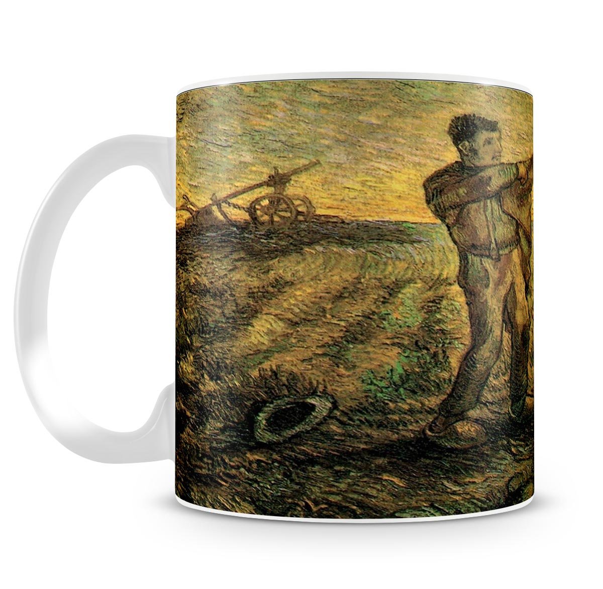 Evening The End of the Day after Millet by Van Gogh Mug - Canvas Art Rocks - 4