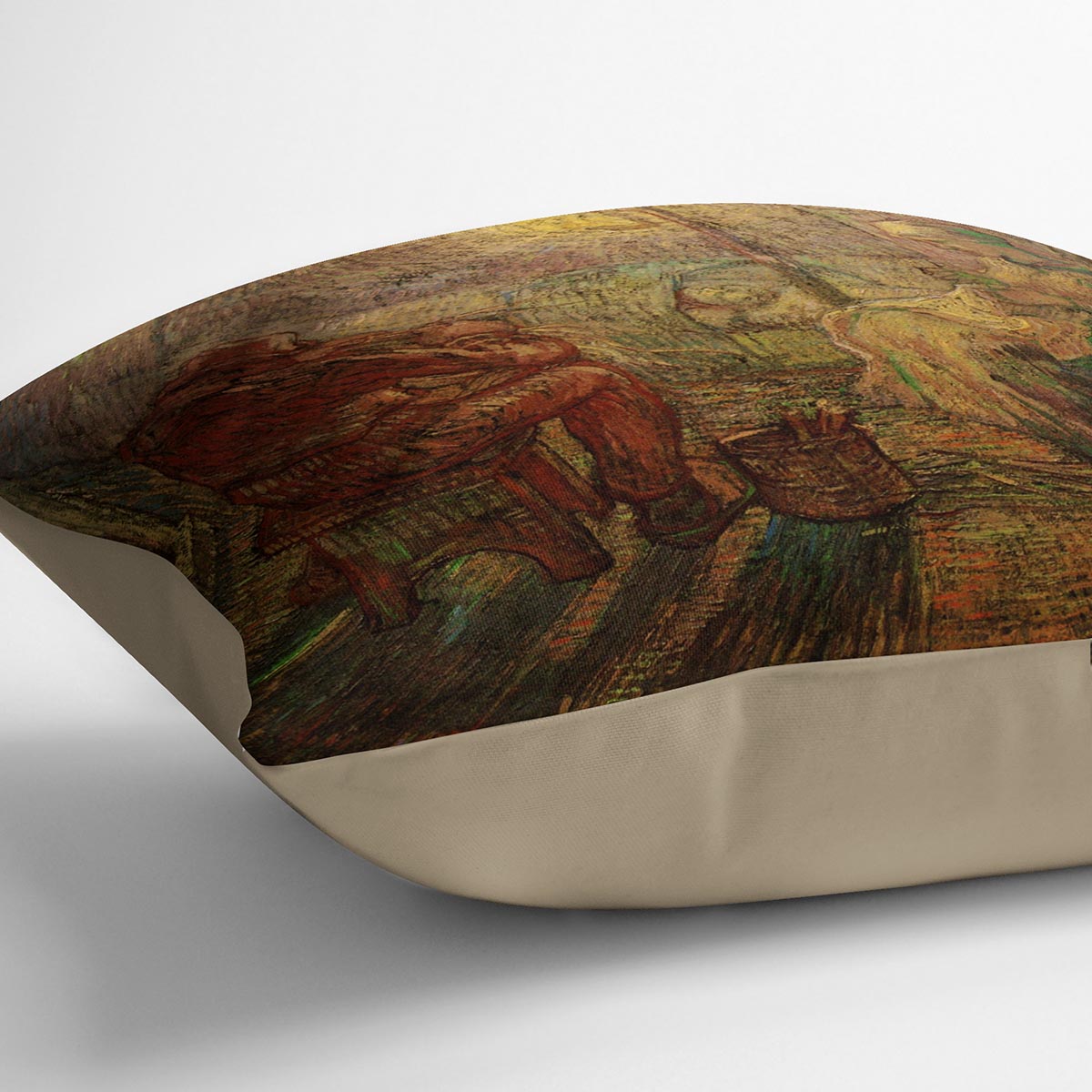 Evening The Watch after Millet by Van Gogh Cushion