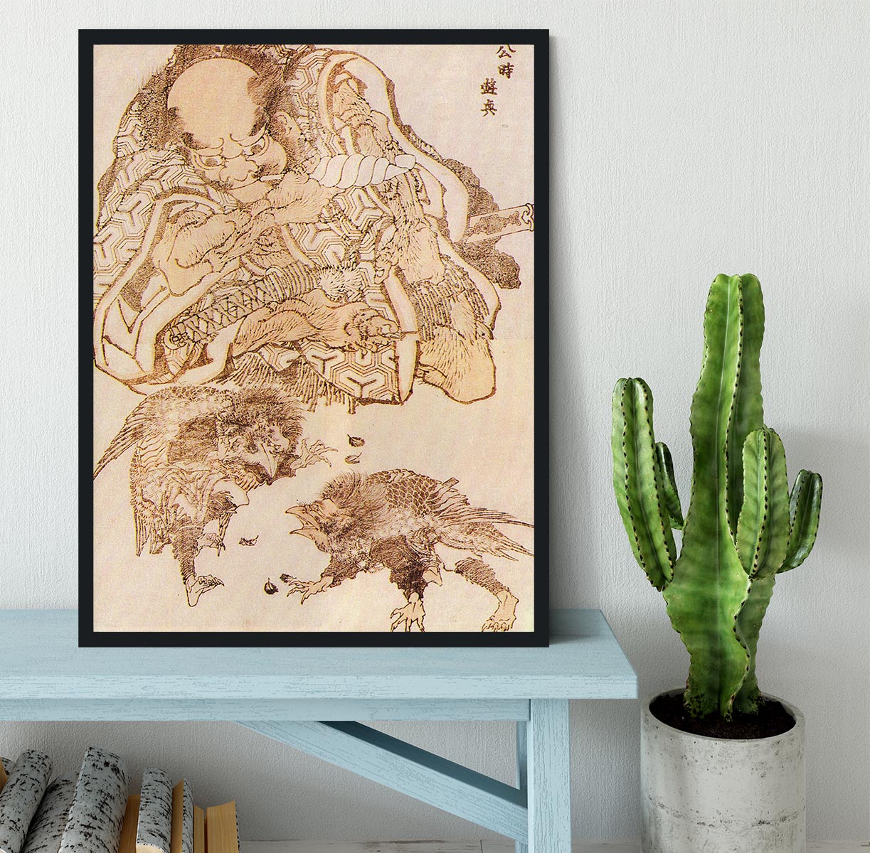 Exodus by Hokusai Framed Print - Canvas Art Rocks - 2