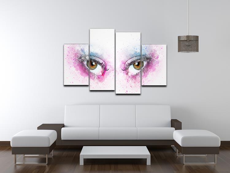 Eye Painting 4 Split Panel Canvas - Canvas Art Rocks - 3