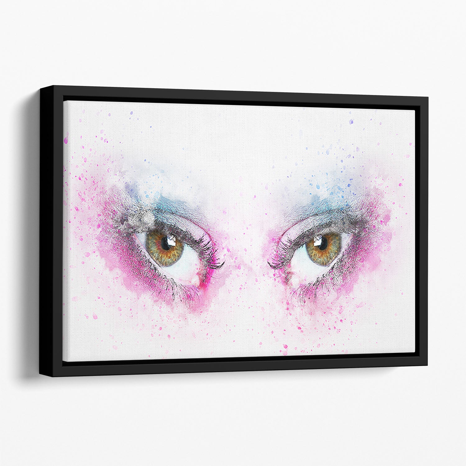 Eye Painting Floating Framed Canvas
