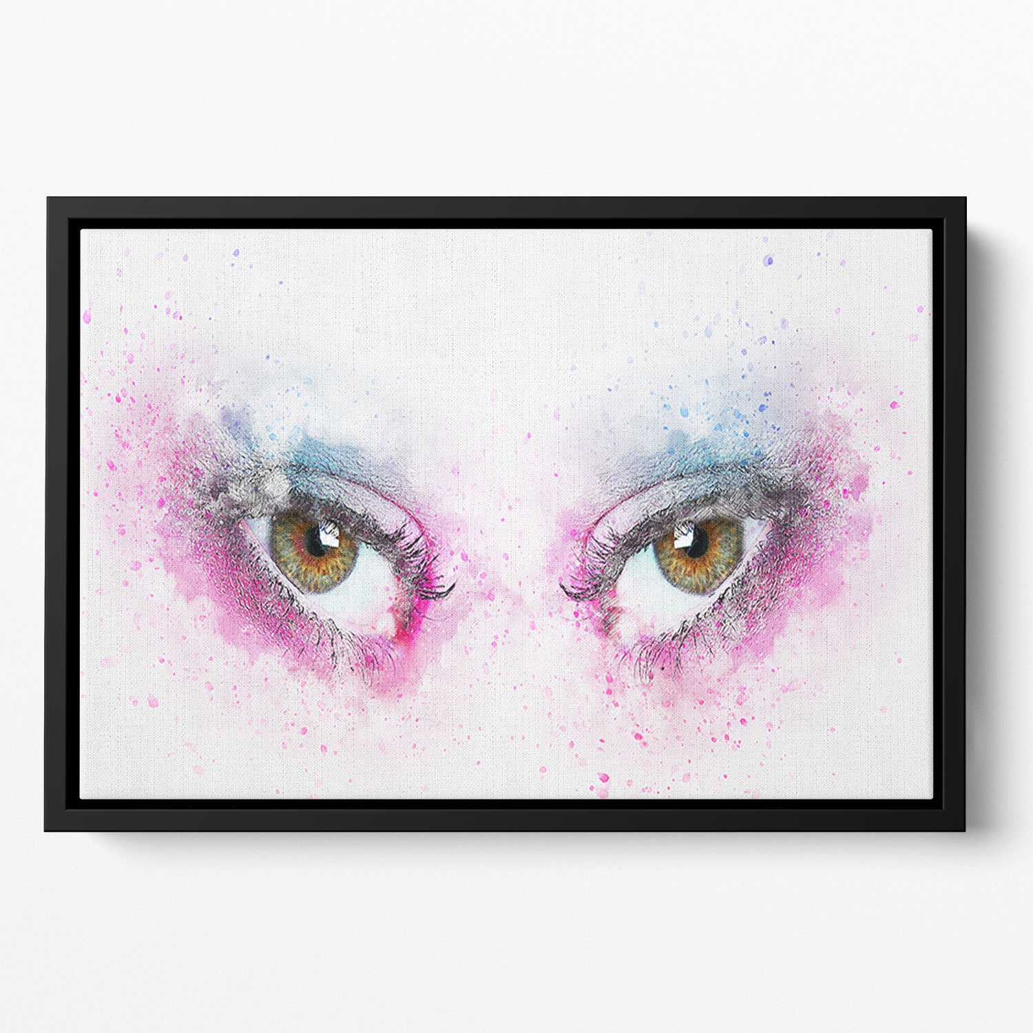 Eye Painting Floating Framed Canvas
