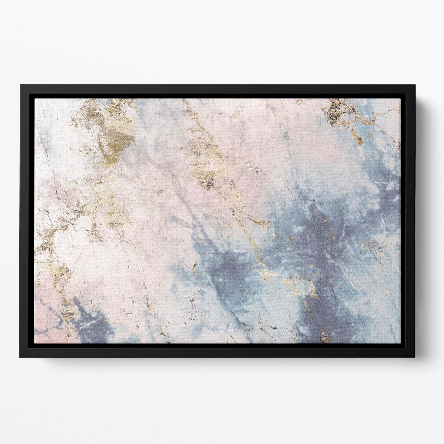 Faded Marble Floating Framed Canvas - Canvas Art Rocks - 2