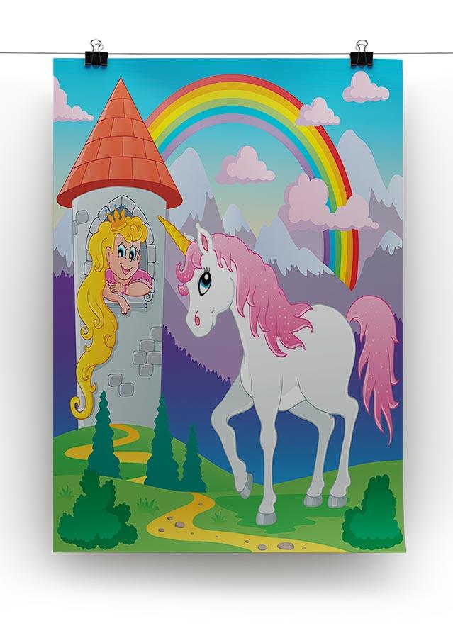 Fairy tale unicorn Canvas Print or Poster - Canvas Art Rocks - 2
