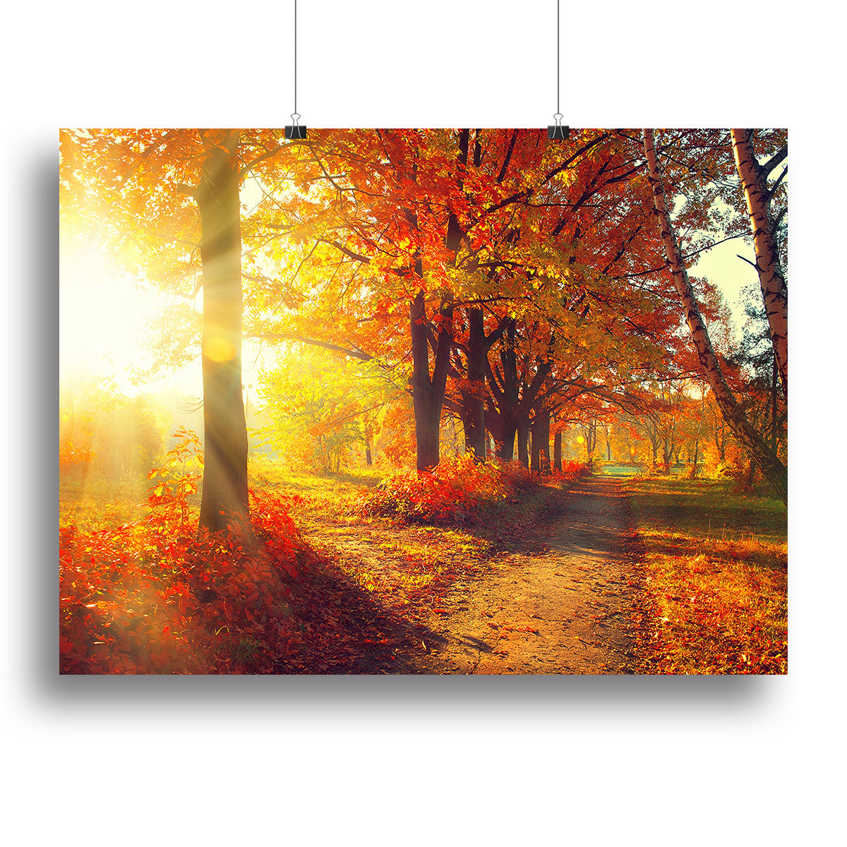 Fall Autumn Park Canvas Print or Poster - Canvas Art Rocks - 2