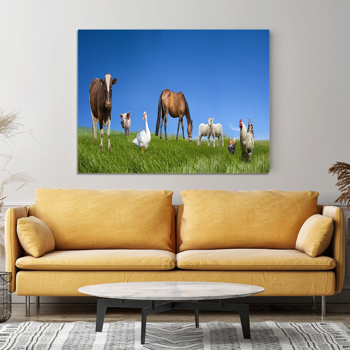 Farm animals collection Canvas Print or Poster - Canvas Art Rocks - 4