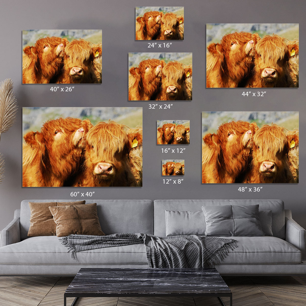 Farm cows Canvas Print or Poster - Canvas Art Rocks - 7