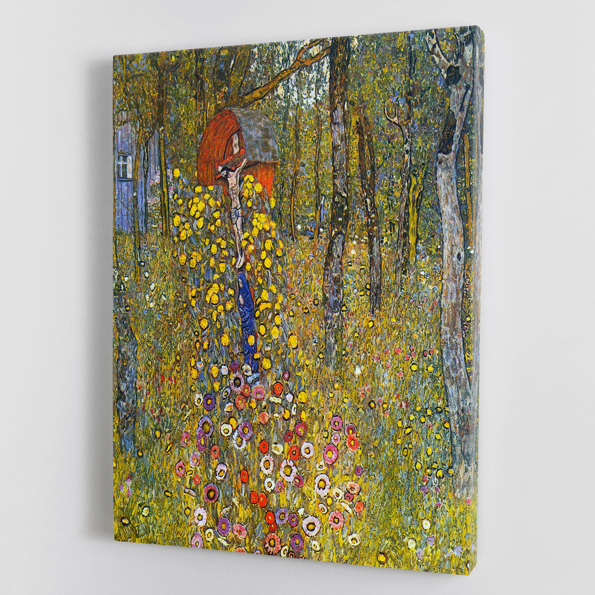 Farmers garden with crucifix by Klimt Canvas Print or Poster - Canvas Art Rocks - 1
