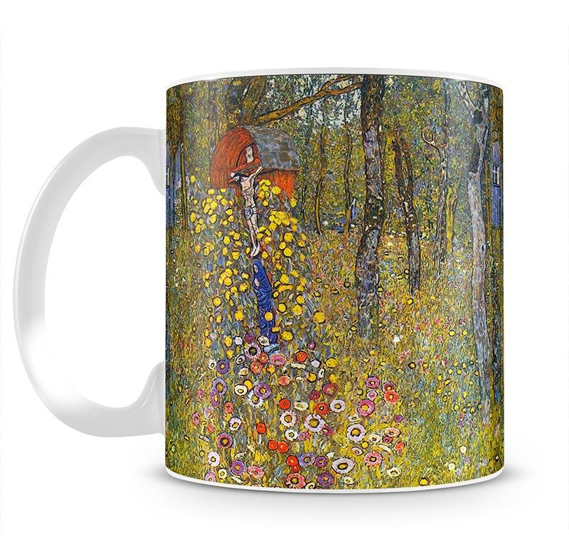 Farmers garden with crucifix by Klimt Mug - Canvas Art Rocks - 2