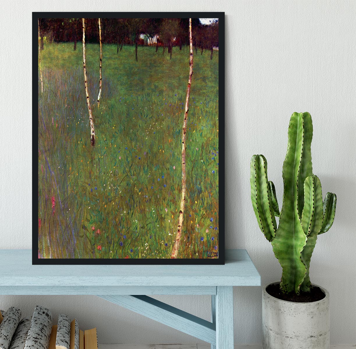 Farmhouse by Klimt Framed Print - Canvas Art Rocks - 2
