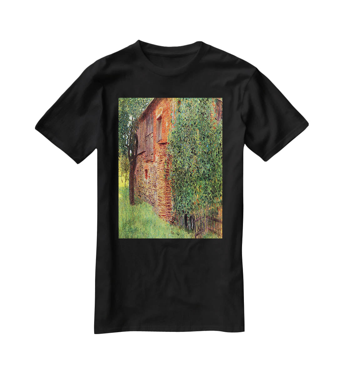 Farmhouse in Chamber in Attersee by Klimt T-Shirt - Canvas Art Rocks - 1