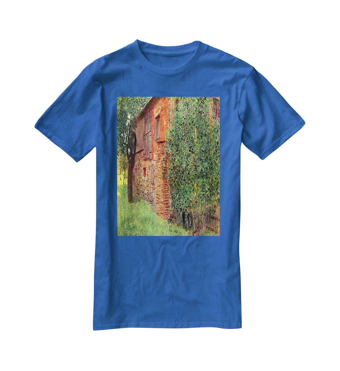 Farmhouse in Chamber in Attersee by Klimt T-Shirt - Canvas Art Rocks - 2