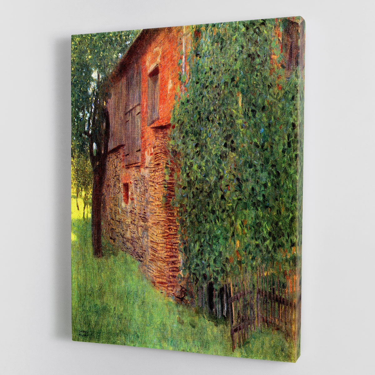 Farmhouse in Chamber in Attersee by Klimt Canvas Print or Poster - Canvas Art Rocks - 1