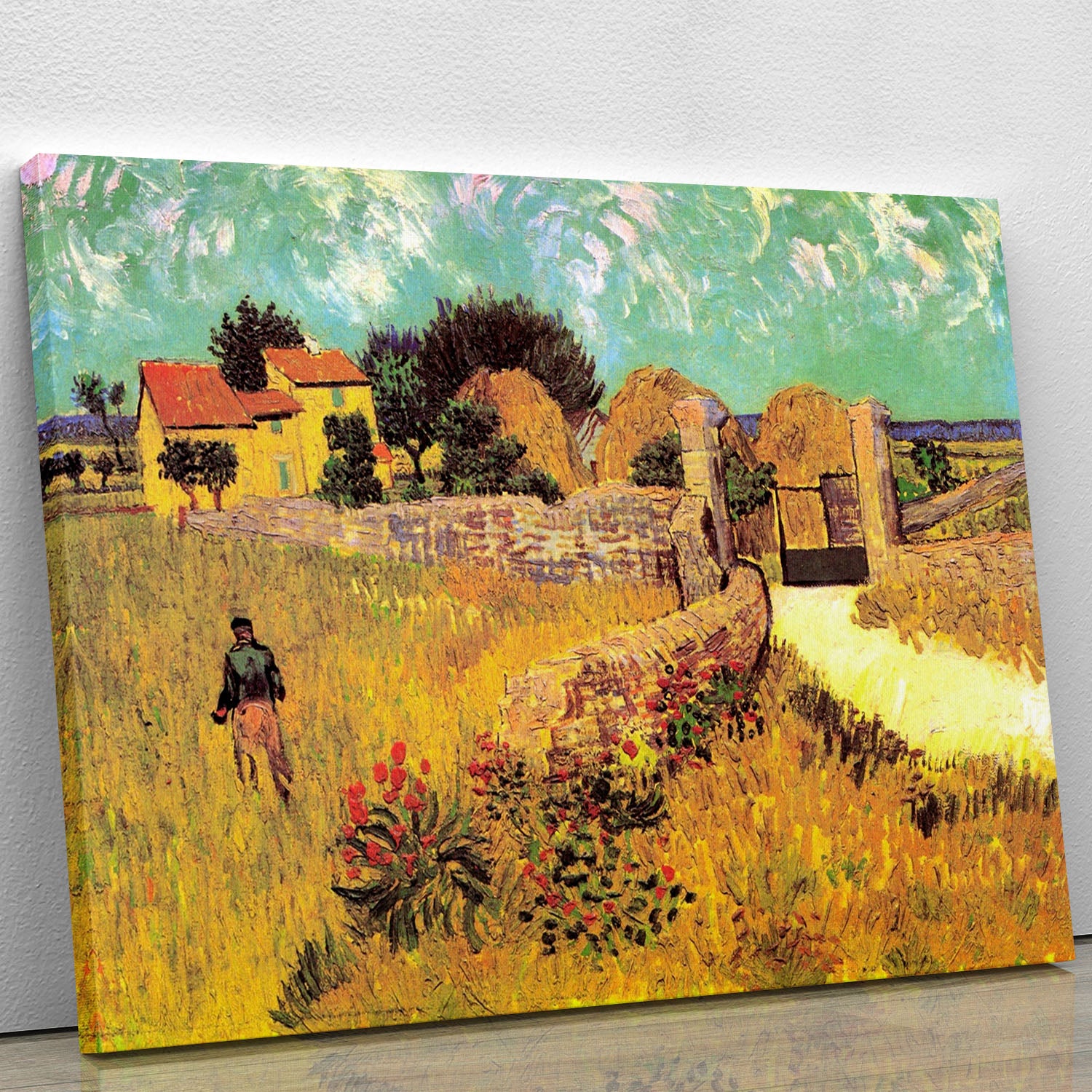Farmhouse in Provence by Van Gogh Canvas Print or Poster - Canvas Art Rocks - 1
