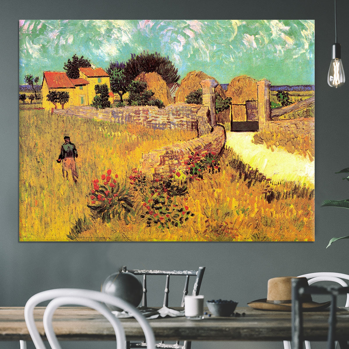 Farmhouse in Provence by Van Gogh Canvas Print or Poster - Canvas Art Rocks - 3