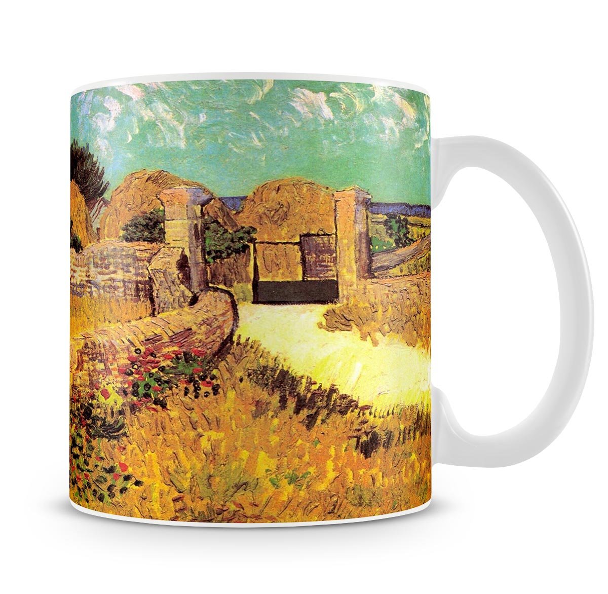 Farmhouse in Provence by Van Gogh Mug - Canvas Art Rocks - 4