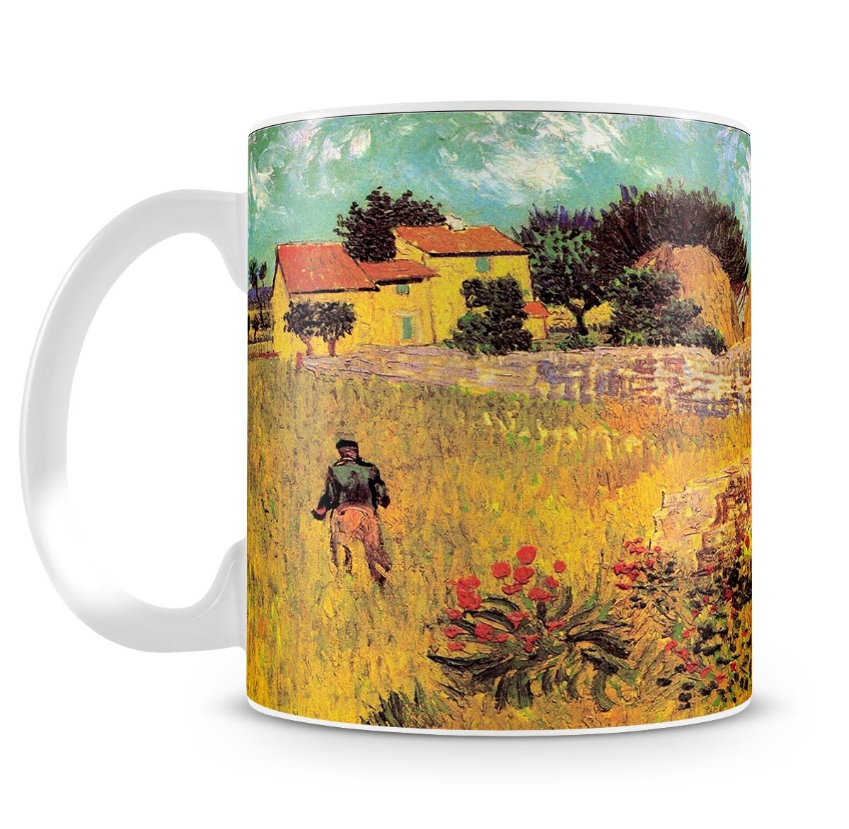 Farmhouse in Provence by Van Gogh Mug - Canvas Art Rocks - 4