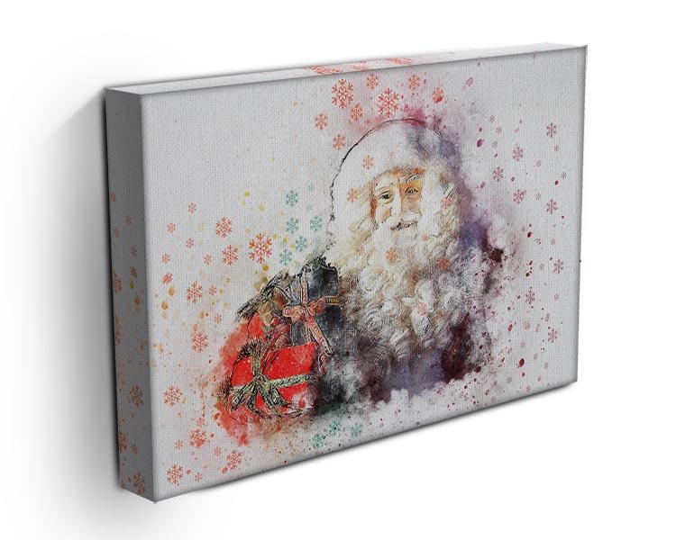 Father Christmas Close Up Canvas Print or Poster - Canvas Art Rocks - 3