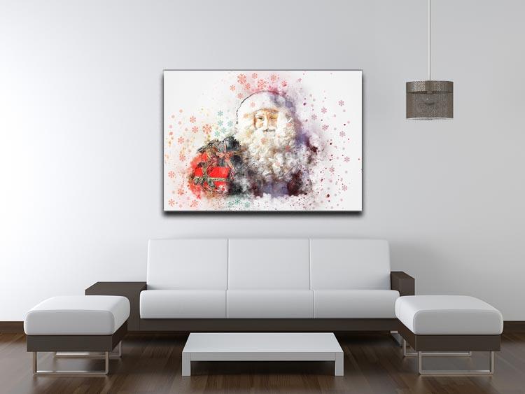 Father Christmas Close Up Canvas Print or Poster - Canvas Art Rocks - 4