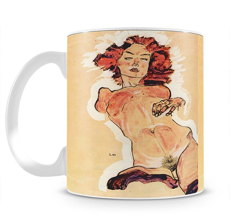 Female Act by Egon Schiele Mug - Canvas Art Rocks - 1