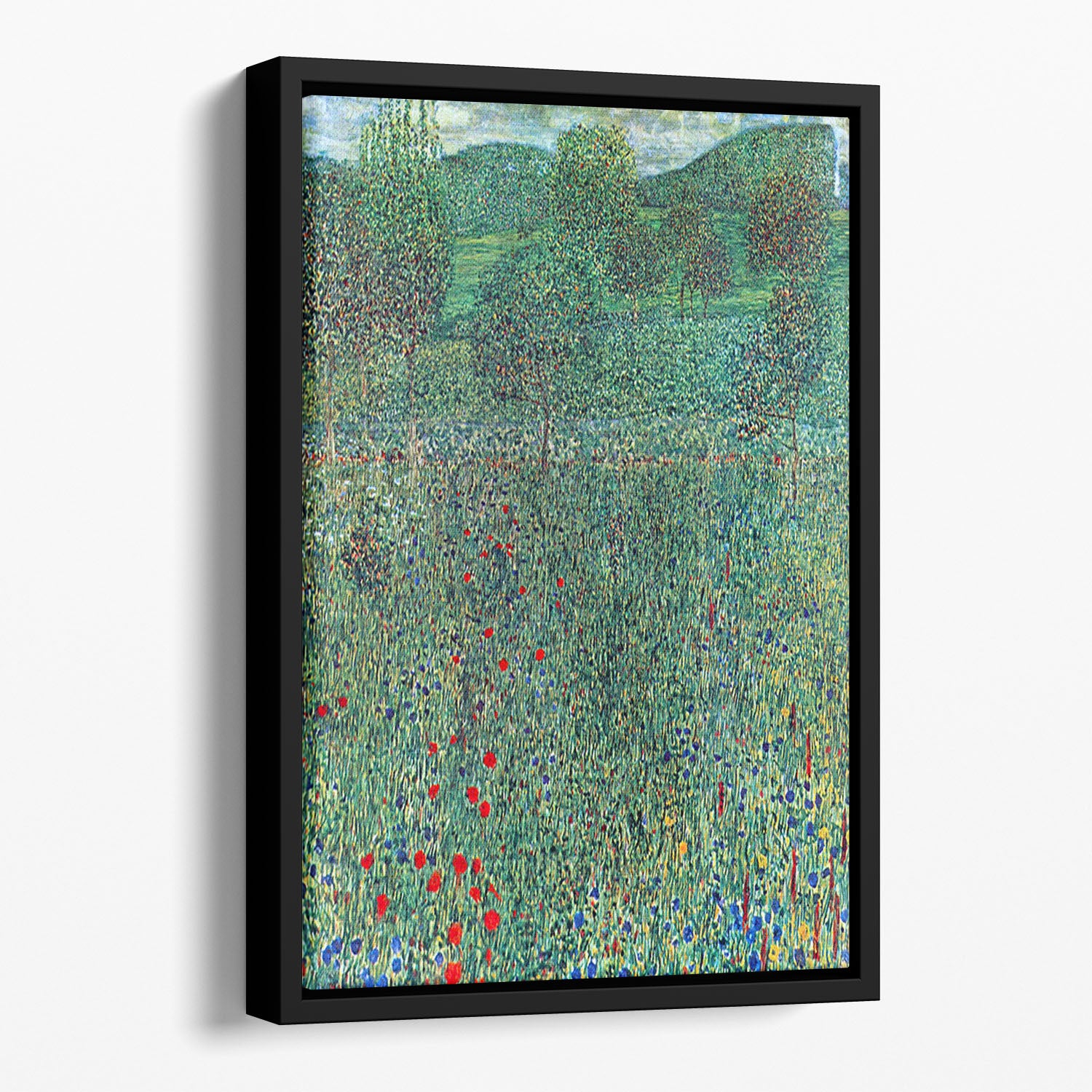 Female act with Animals by Klimt Floating Framed Canvas