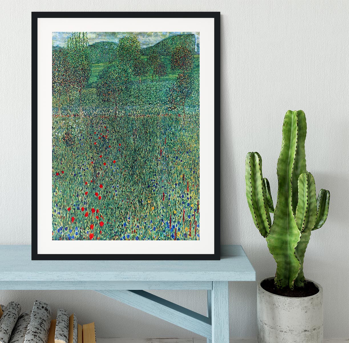Female act with Animals by Klimt Framed Print - Canvas Art Rocks - 1