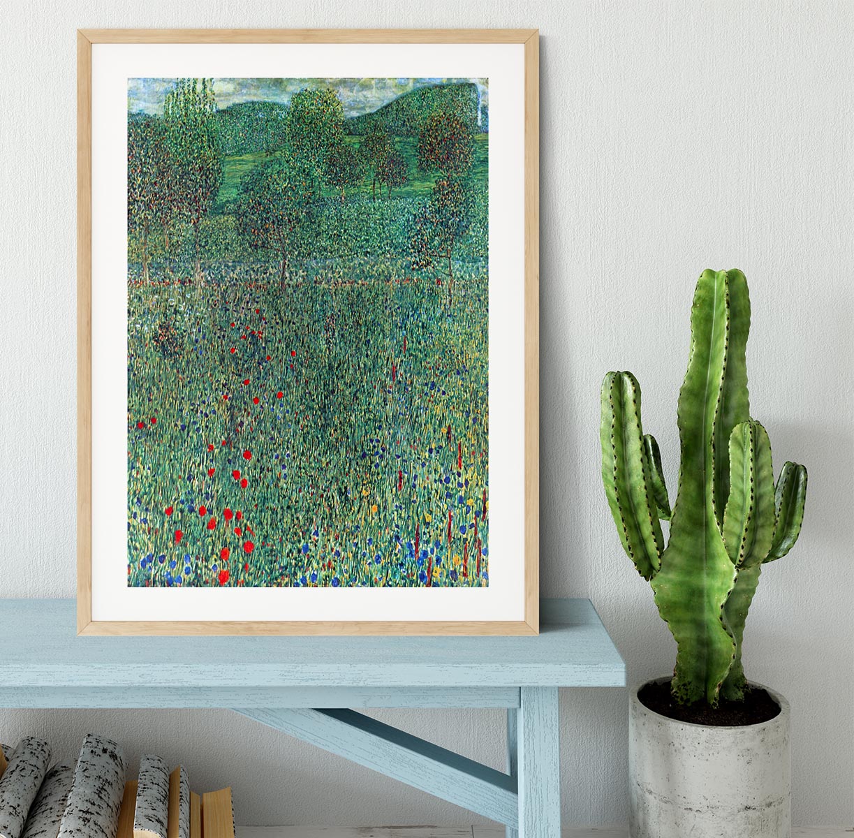 Female act with Animals by Klimt Framed Print - Canvas Art Rocks - 3