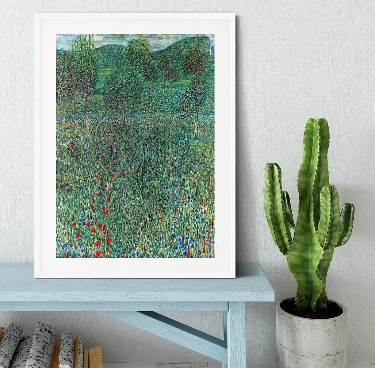 Female act with Animals by Klimt Framed Print - Canvas Art Rocks - 5