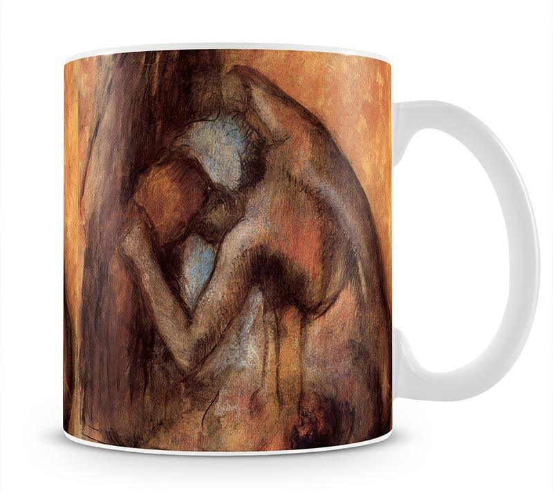 Female act with hairdrying by Degas Mug - Canvas Art Rocks - 1