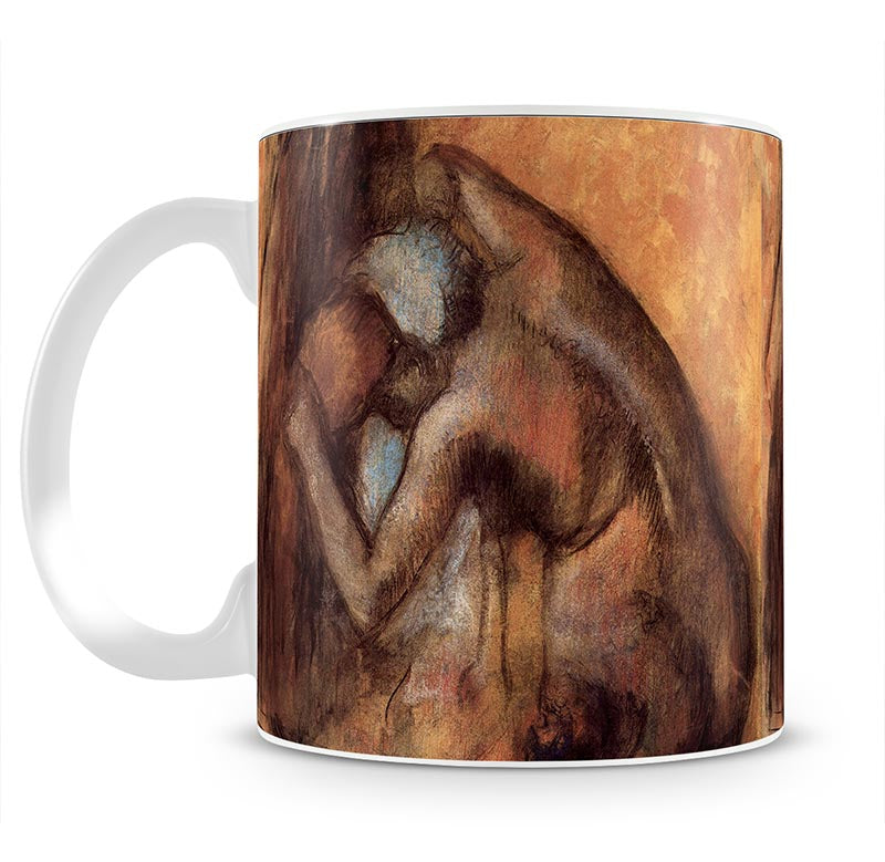 Female act with hairdrying by Degas Mug - Canvas Art Rocks - 1