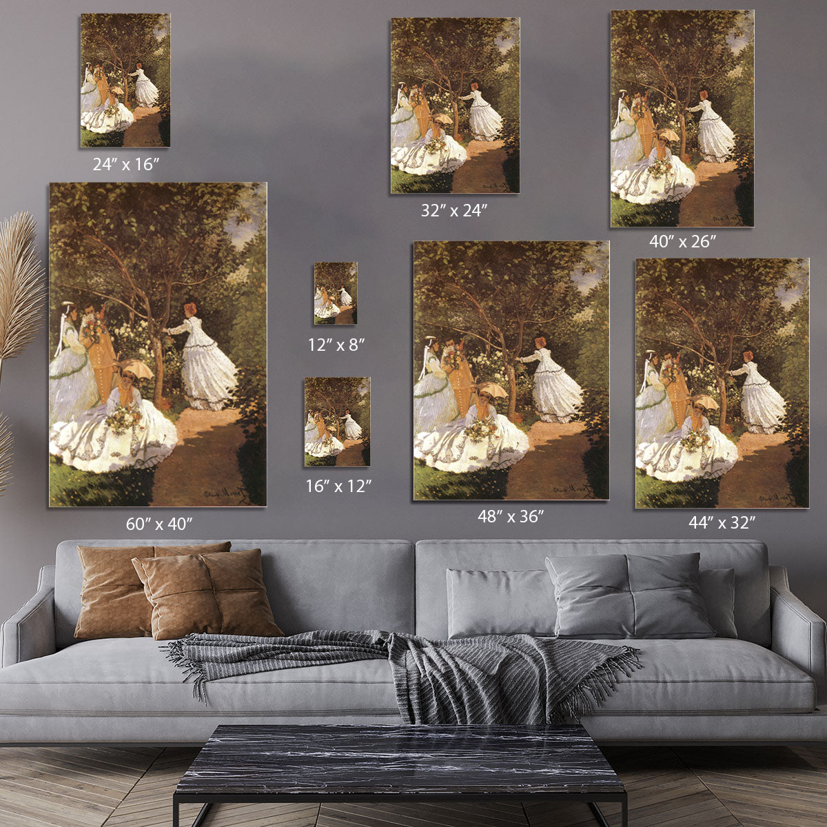 Femmes au jardin 1867 by Monet Canvas Print or Poster - Canvas Art Rocks - 7