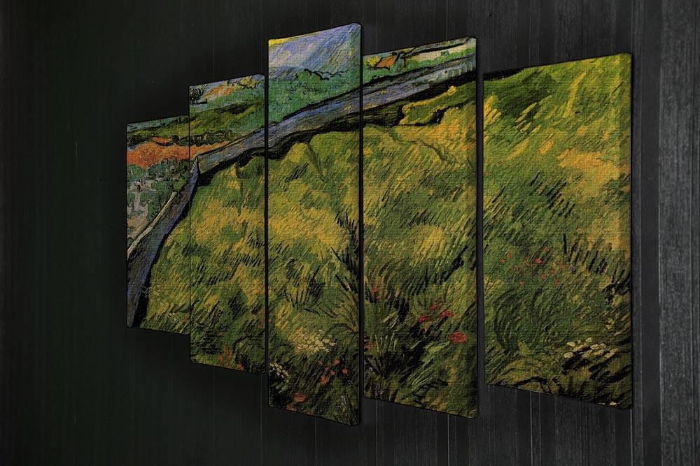 Field of Spring Wheat at Sunrise by Van Gogh 5 Split Panel Canvas - Canvas Art Rocks - 2