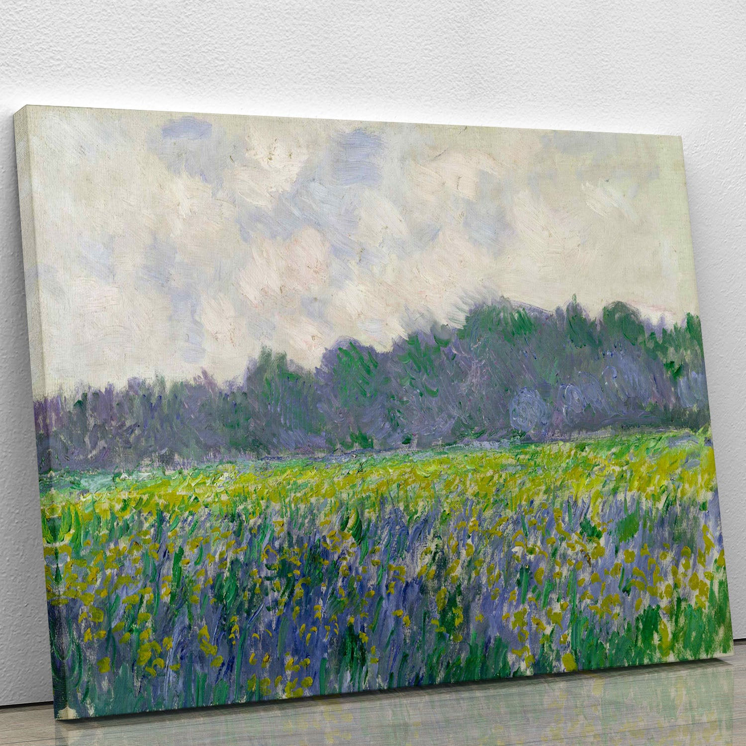 Field of Yellow Irises by Monet Canvas Print or Poster - Canvas Art Rocks - 1