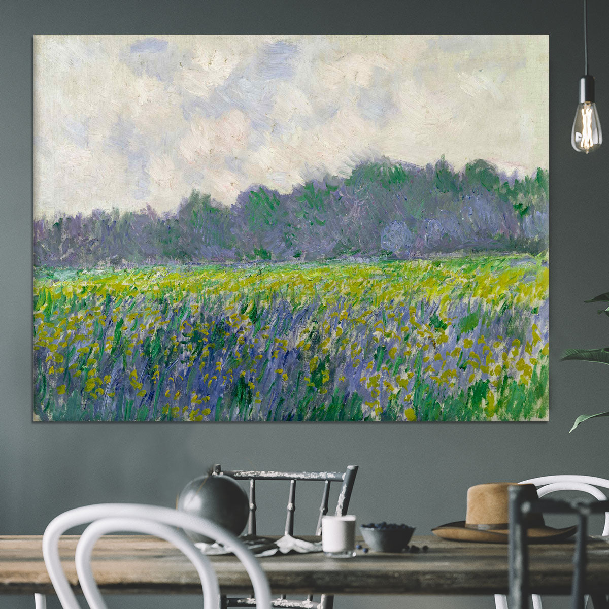 Field of Yellow Irises by Monet Canvas Print or Poster - Canvas Art Rocks - 3