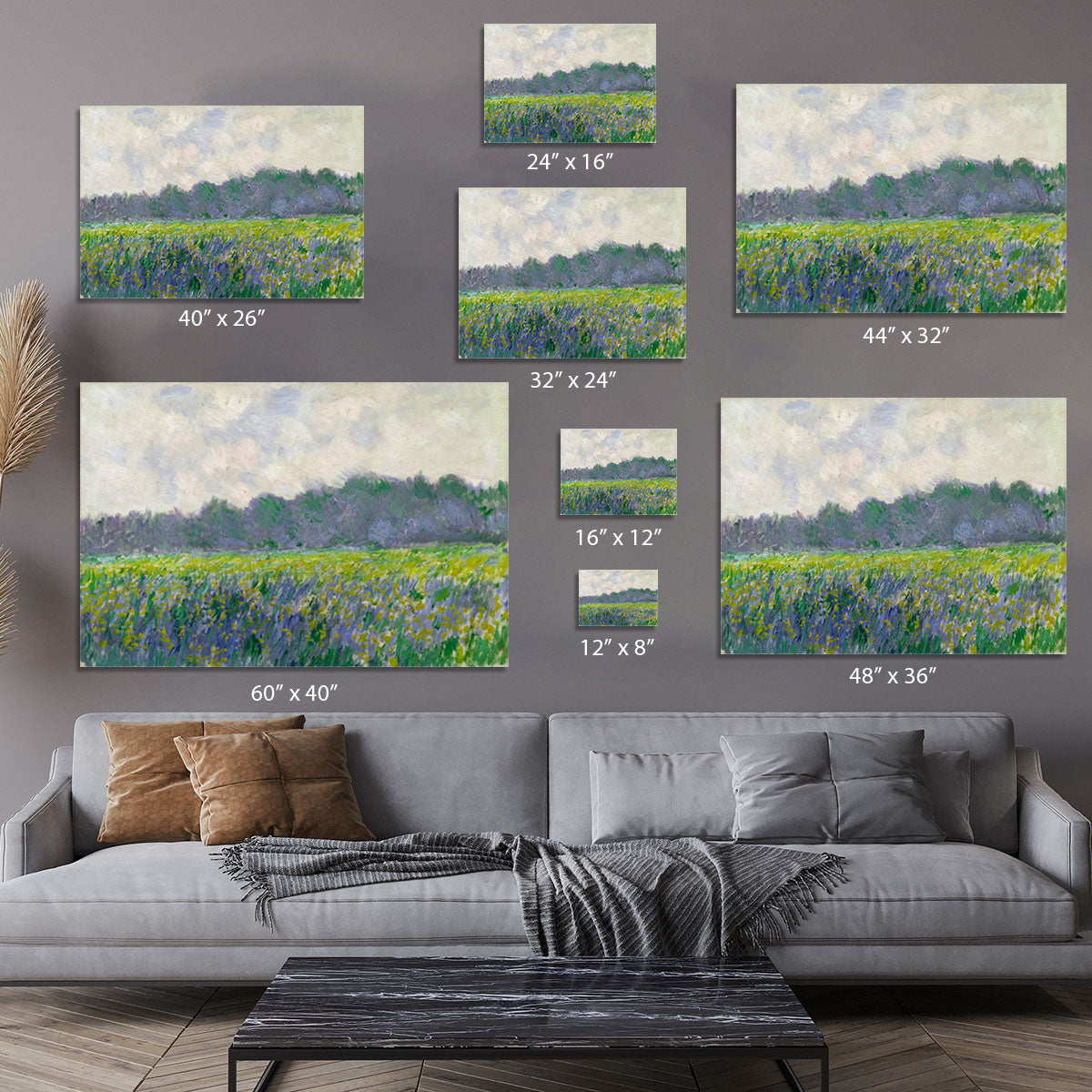 Field of Yellow Irises by Monet Canvas Print or Poster - Canvas Art Rocks - 7