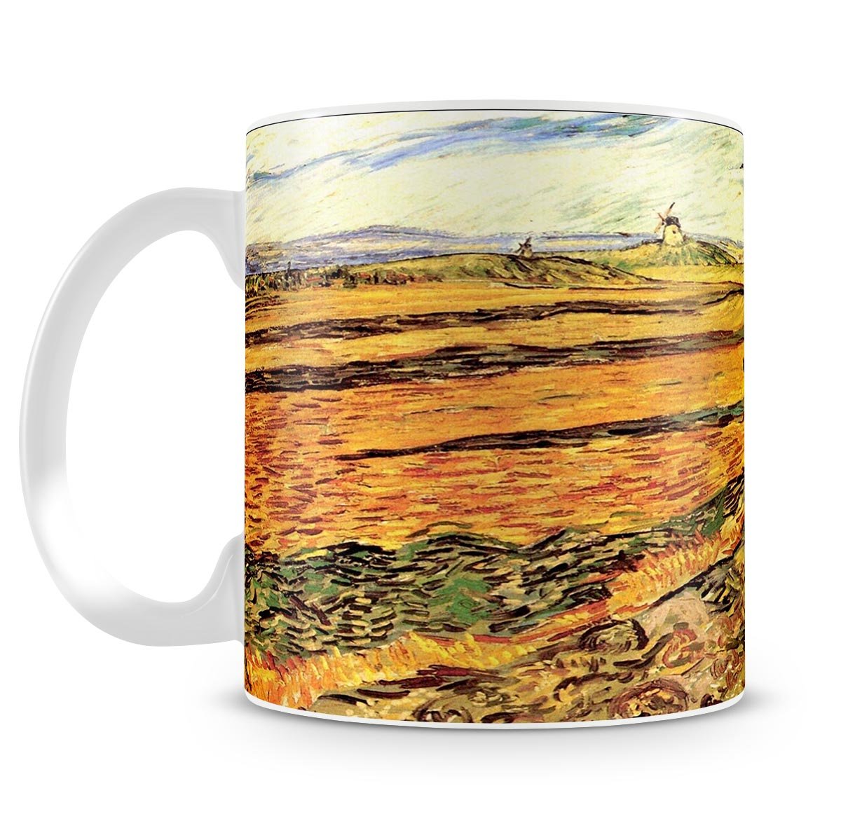 Field with Ploughman and Mill by Van Gogh Mug - Canvas Art Rocks - 4