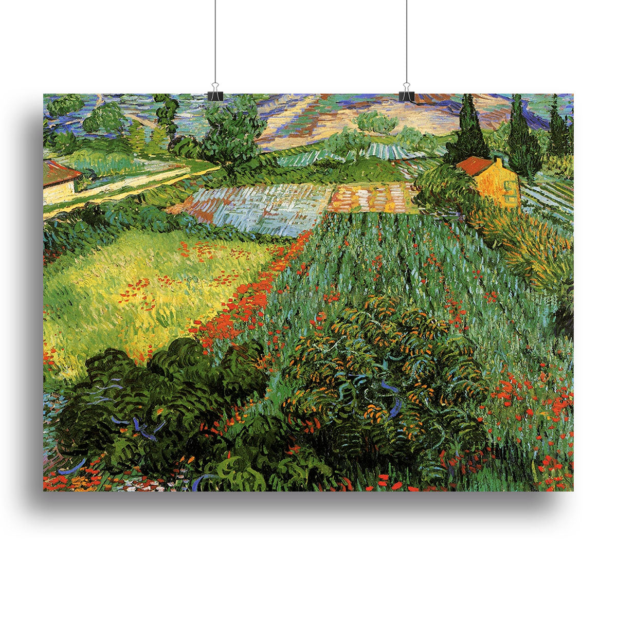 Field with Poppies by Van Gogh Canvas Print or Poster - Canvas Art Rocks - 2
