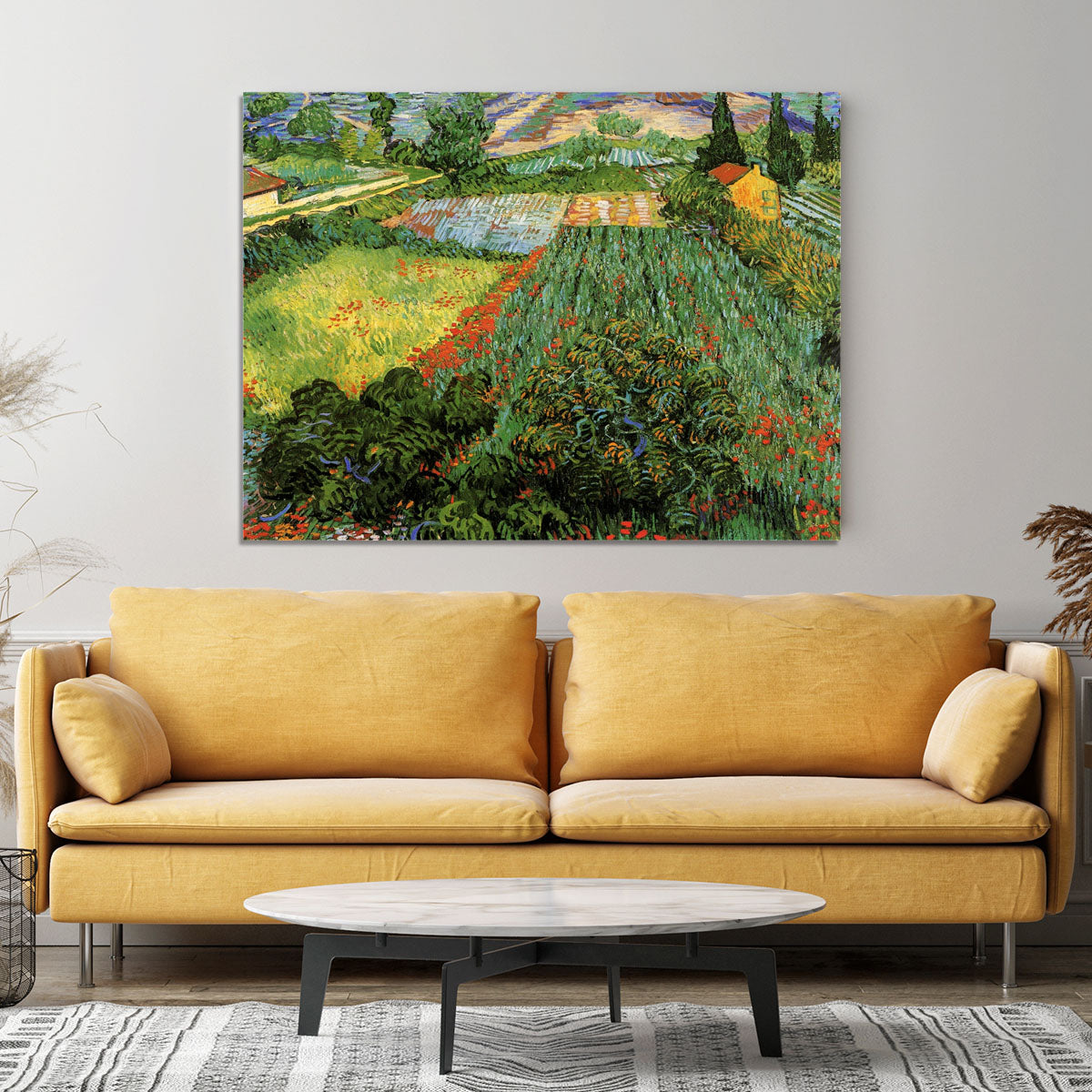 Field with Poppies by Van Gogh Canvas Print or Poster - Canvas Art Rocks - 4