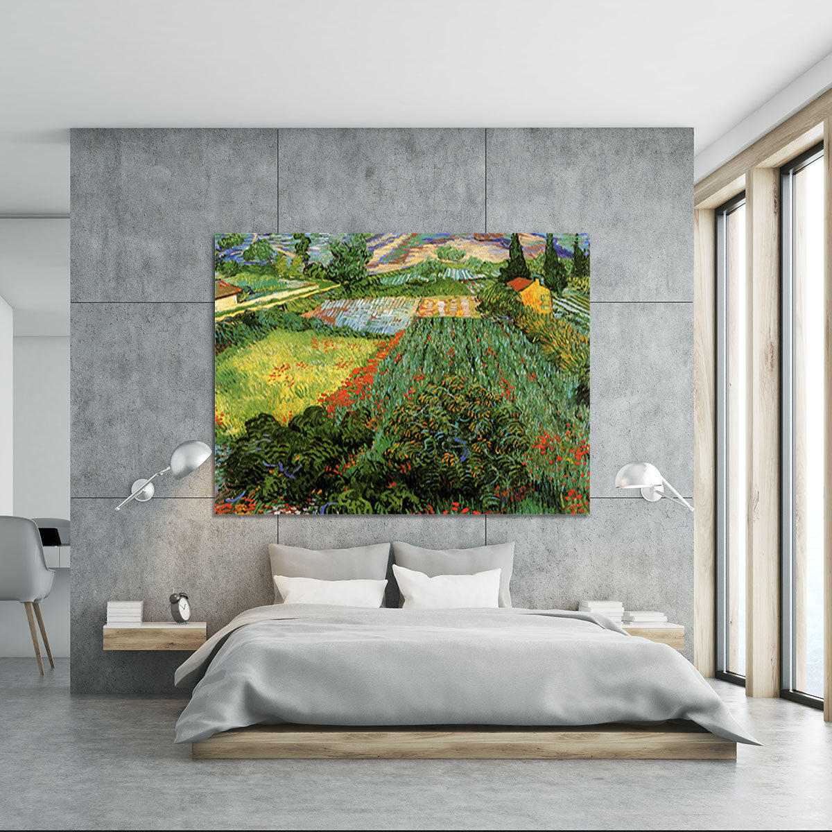 Field with Poppies by Van Gogh Canvas Print or Poster - Canvas Art Rocks - 5