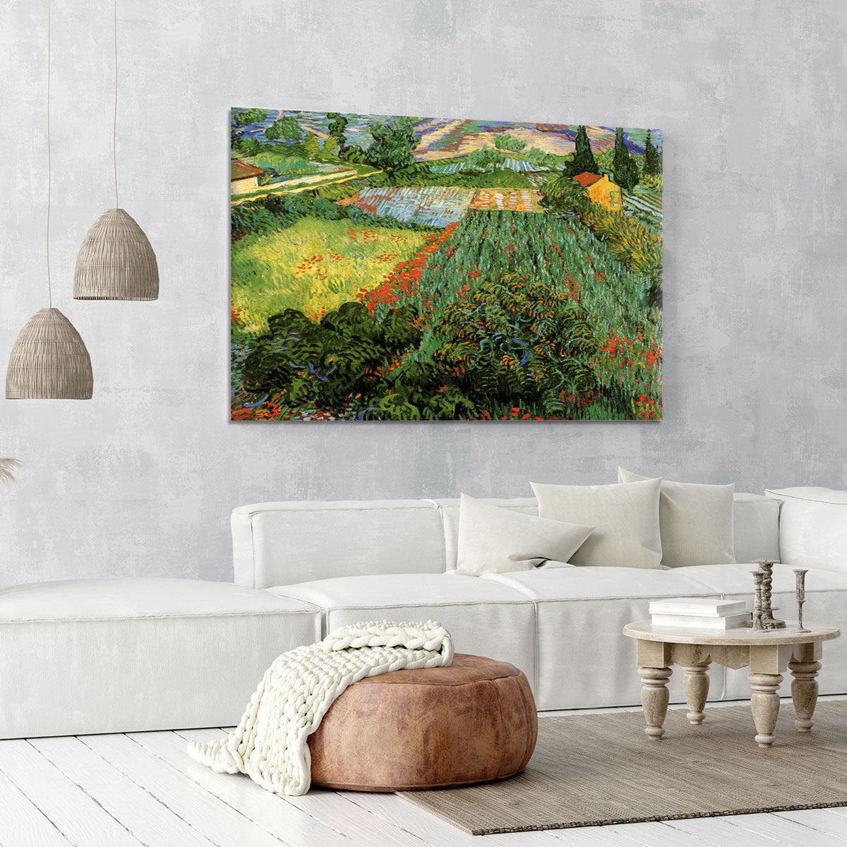 Field with Poppies by Van Gogh Canvas Print or Poster - Canvas Art Rocks - 6