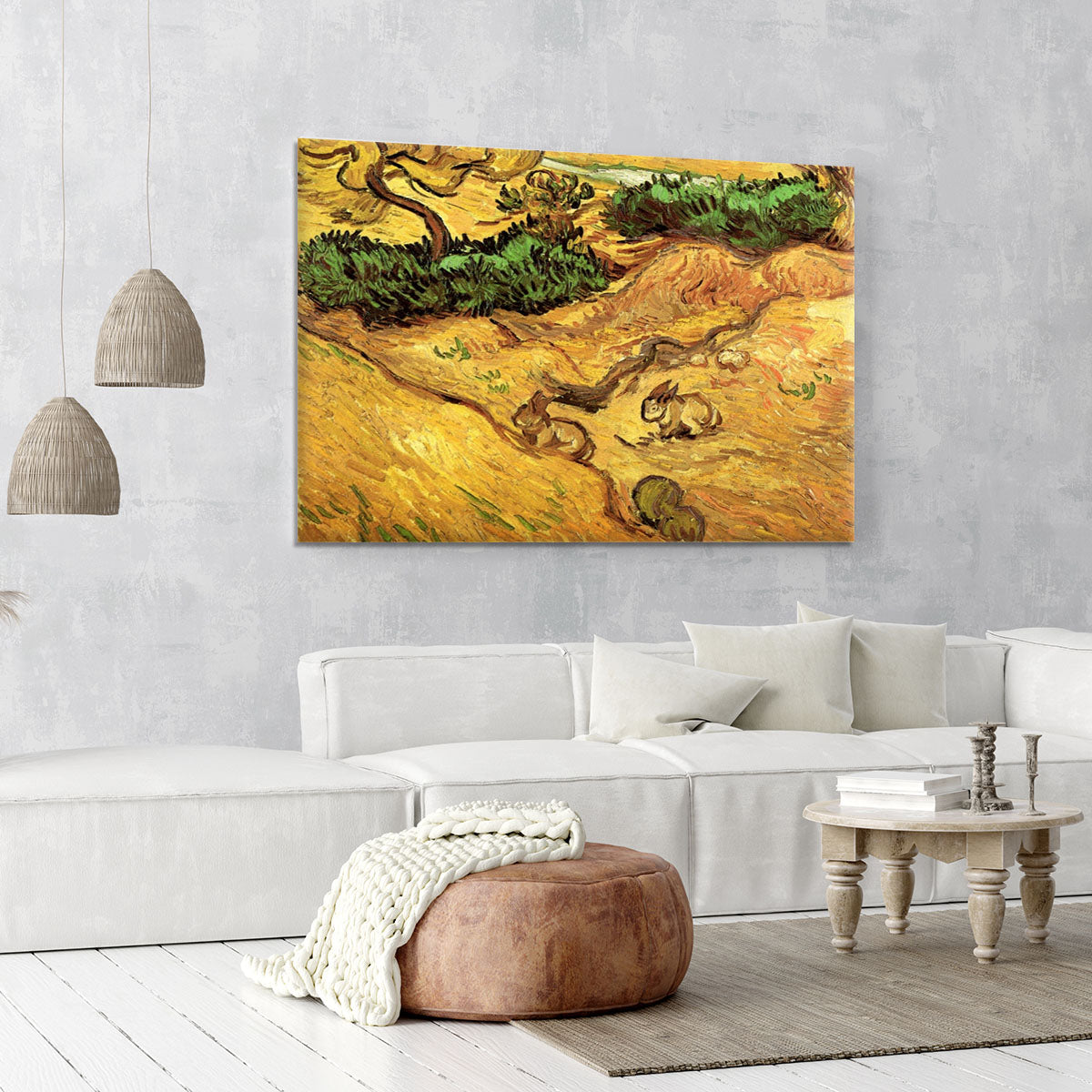 Field with Two Rabbits by Van Gogh Canvas Print or Poster - Canvas Art Rocks - 6