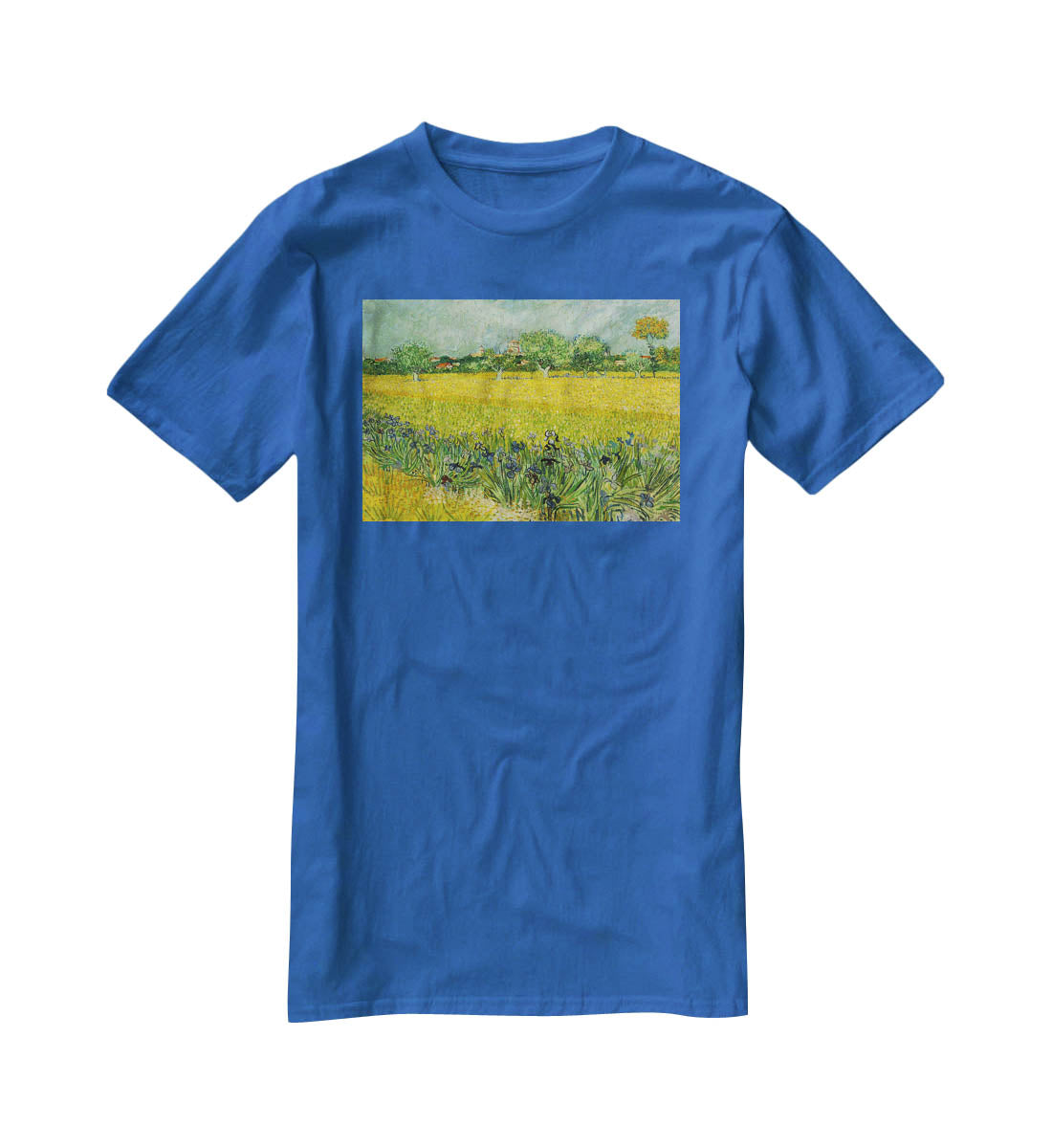 Field with flowers near Arles T-Shirt - Canvas Art Rocks - 2